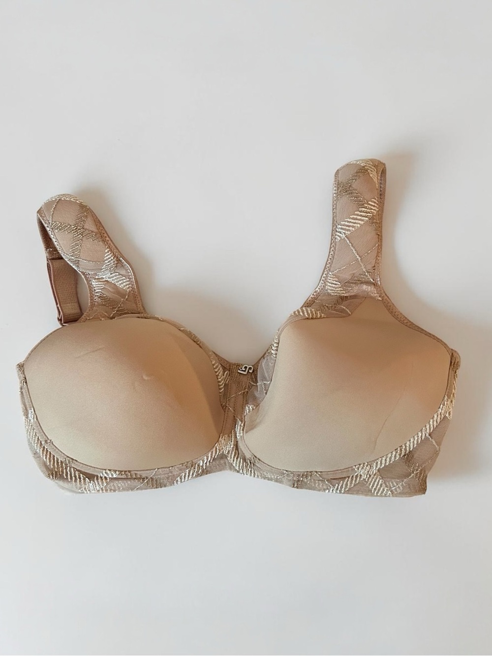 Louisa Braq Paris Tan Padded Bra Sz 30F